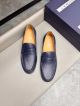 J.M.WESTON Man Blue Calfskin Business Leather Shoes 042861 (4)_th.jpg